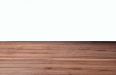 wood base for photo montage on white background.