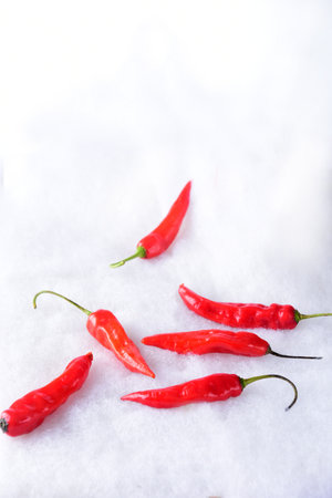 pepper red fruit natural food spicy and stinging natural plant condiment and seasoning spicy pickle...