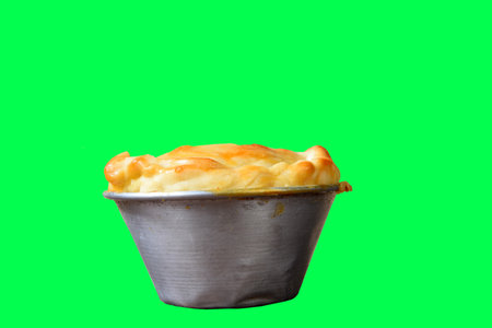roast chicken pie typical brazilian food fast food isolated on transparent background chroma key