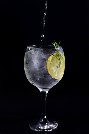 cold drink tonic citrus juice lemon juiceの写真素材