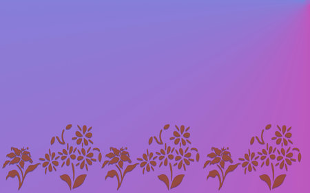 illustration for pink cloth texture background with colorful flower print with space for text