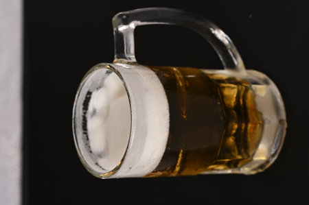 cold draft beer alcoholic refreshing pilsen beerの写真素材