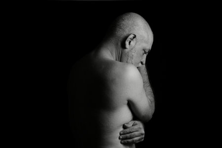 body expression body movements man in black and white photo fine art silhouette expression