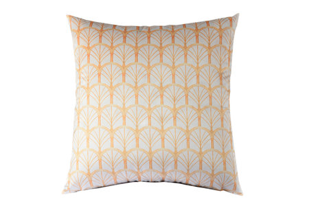 premium quality square cushion comfortable pillow isolated on white background beautiful puff cushion for sofa comfort elegant decorative imageの写真素材