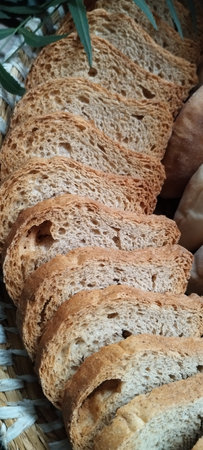 baked bread baguette whole wheat flour food pita bread fermentation breakfast snack eat taste