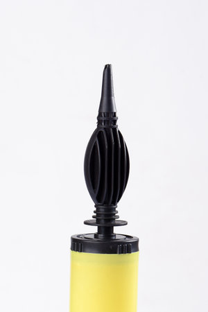 manual air pump air device wind blower inflate ball and balloon imageの写真素材