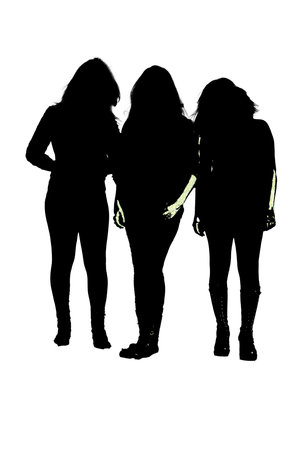 silhouette person standing posture model isolated on white background vector image mocupの写真素材