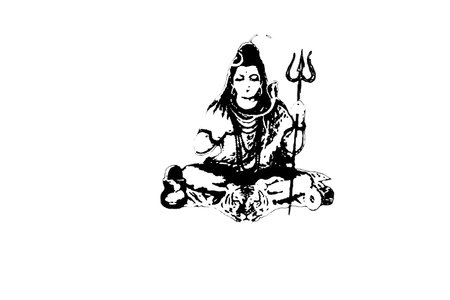 shiva silhouette black and white vector image Image portrait, beauty, designer line art. For use as a brochure template or for use in web design.の写真素材
