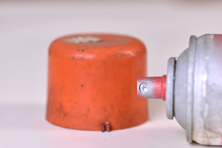used can of spray paint color sprayer imageの写真素材
