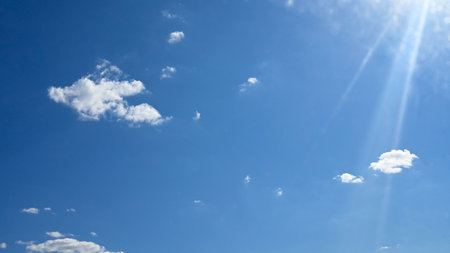 blue sky with white clouds beautiful day texture background image