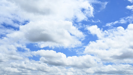 blue sky with white clouds beautiful day texture background image