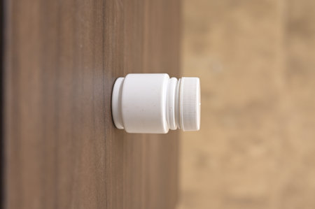 white plastic pot packaging for insulated storageの写真素材