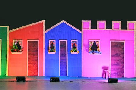 June party decorative panel backdrop St. John's party texture background June theme decorationの写真素材