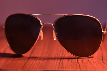 fashion style eye protection sunglasses glassesの写真素材