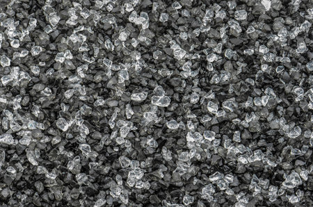 glass cullets grey and white as backround