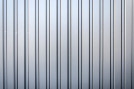 a garage door made of metall for backroundの写真素材