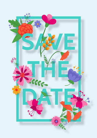 Wedding invitation designのイラスト素材