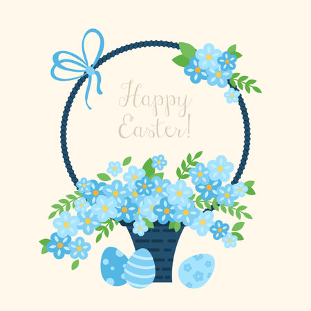 Easter holiday greeting card designのイラスト素材