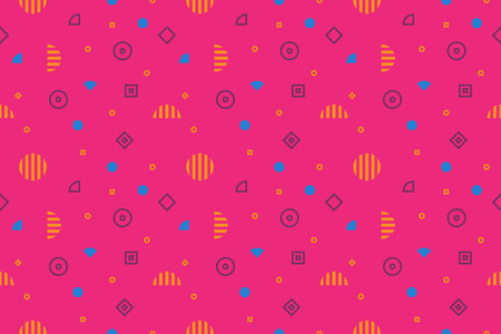 Memphis Seamless Patternのイラスト素材