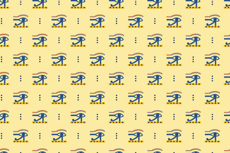 Ancient Egyptian Seamless Patternのイラスト素材
