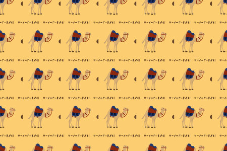 Egyptian Camel Backgroundのイラスト素材