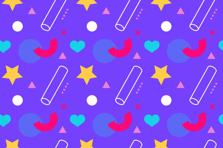 Memphis Seamless Background