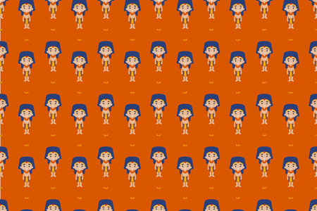 Egyptian Kid Backgroundのイラスト素材