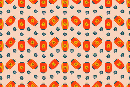 Chinese Lantern Backgroundのイラスト素材