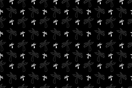 Abstract Floral Patternのイラスト素材