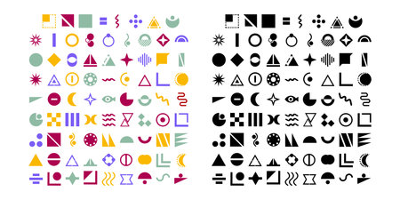 Geometric Shapes Setのイラスト素材