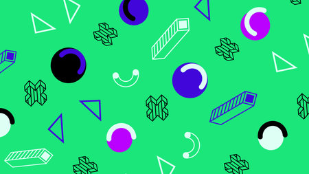 Color Random Seamless Pattern Backgroundの写真素材