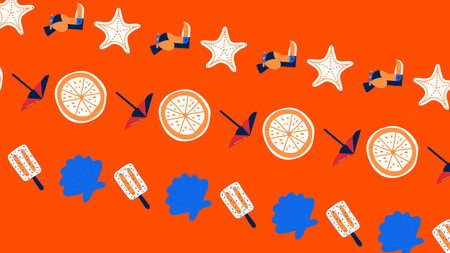 Hand Drawn Doodle Backgroundの写真素材