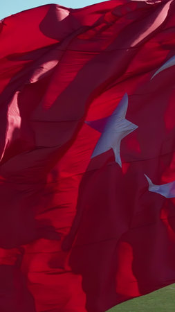 Turkish Flagの写真素材