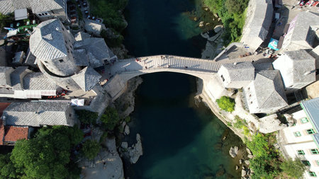 Ottoman Architecture Bridge Bosniaの写真素材