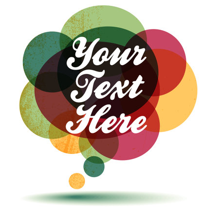 Retro Thought Bubble のイラスト素材