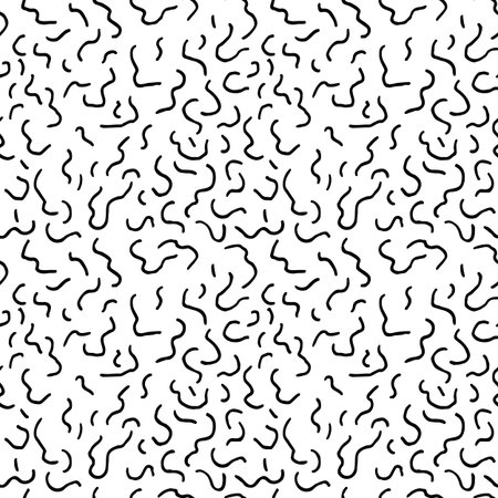Seamless Pattern Abstract Hand Drawn Doodles â Abstract seamless pattern of hand drawn doodles. Pattern tile is included in swatches window.のイラスト素材
