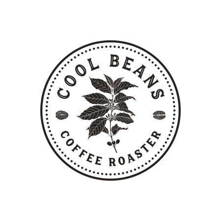 Vintage, antique style  for coffee shop and roasterのイラスト素材