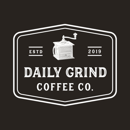 Vintage, antique style  for coffee shop and roasterのイラスト素材