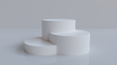 3d rendered minimal podiumの写真素材