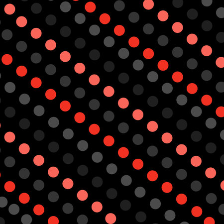 Repeating dark polka dots abstract patternの写真素材