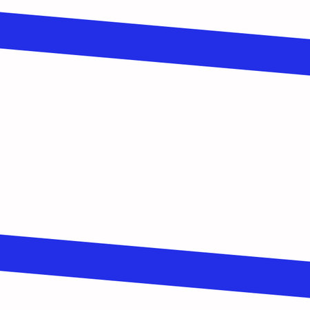 White blank background frame with blue diagonal lineの写真素材