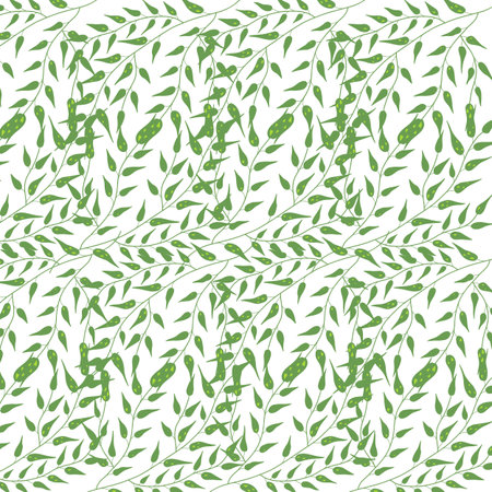 Green leaf background. Greenery background illustrationの写真素材