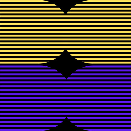 Seamless pattern with black and yellow stripes. Vector illustration.の写真素材