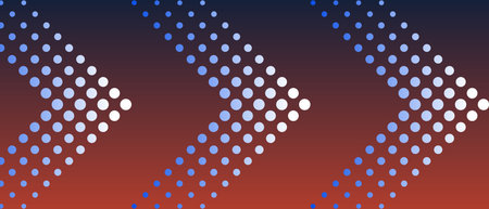 Polkadot shiny arrow pattern on gradient backgroundの写真素材