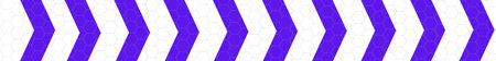 Blue white arrow honeycomb reflective tape. Horizontal long caution and warning tape backgroundの写真素材