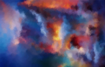 Colorful watercolor background, abstract colors, free stock vectorのイラスト素材