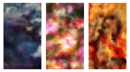 Set colorful watercolor background, abstract colors, free stock vectorのイラスト素材