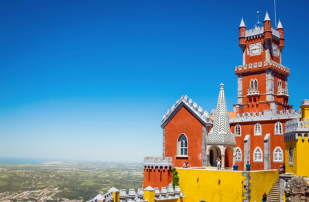 Pena National Palace in Sintra, Portugalのeditorial素材
