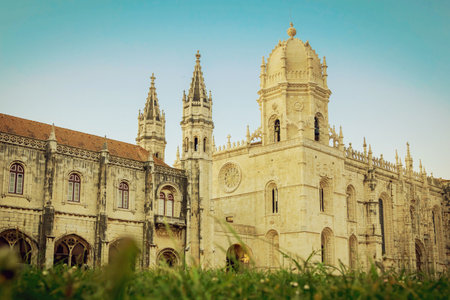 Beautiful image of the Hieronymites Monastery Jeronimos, Lisbon, Portugalのeditorial素材