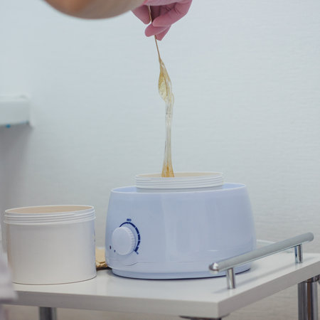 Melted paste for sugaring in beauty salonの写真素材